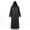 Black, variant on Halloween Hooded Robe Cloak, Men's Black Tunic Cosplay Costume, Medieval Themed Jedi Knight Cape for Adults - Size L