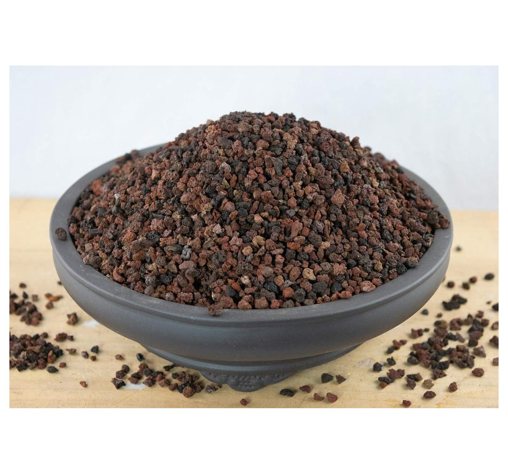 3 Gal. 1/8"- 3/16" Pre Mixed Horticultural Red/Black Lava for Cactus & , Top Dressing, Bonsai Tree Soil Mix - Inorganic Additive (3GAL BK/RED S)