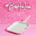 thumbnail image 6 of Paris Hilton 11 Inch Ceramic Nonstick Cast Aluminum Grill Pan, Pink, 6 of 6