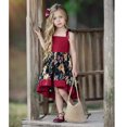 thumbnail image 4 of HAWEE Robe d'Été pour Fille en Coton à Col Licou Sans Manches Robe Décontractée Jupe Irrégulière à Motif Floral pour Filles 1-6 Ans, 4 of 7