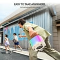 thumbnail image 6 of Portable Mini Karaoke Machine with 2 Wireless Microphones and LED Lights, Bluetooth Speaker for Kids and Adults, Fun Singing Toy and Birthday Gift for Boys, Girls, and Family Home, 6 of 8