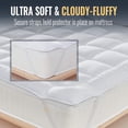 thumbnail image 4 of 1000 GSM Mattress Topper Full Size,Mattress Pad (8-22" Depth) Fits All Sizes,- Microfiber Pad Cover, Mattress Pads, Extra Thick Cooling Full Size Bed Mattress Topper 54"x75" Inches Black, 4 of 5