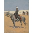 thumbnail image 2 of Remington, Frederic 15x18 Gold Ornate Wood Framed with Double Matting Museum Art Print Titled - Cavalryman of the Line-Mexico, 2 of 4