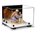 thumbnail image 1 of Versatile Acrylic Display Case - Small Rectangle Box with Mirror, Black Risers and White Base 8.75" x 7.75" x 7" (A006-BR), 1 of 2