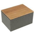 thumbnail image 1 of jifeng Bamboo Lid Tea Storage Box Organizer Container Wood Tea Container, 1 of 9
