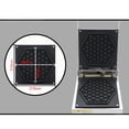 thumbnail image 4 of INTBUYING Electric Honeycomb Waffle Maker Machine Non-Stick Coating 110V, 4 of 5