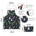 thumbnail image 7 of Christmas Dinosaur Pattern Apron-Garden Aprons for Women with Pockets-Cotton Linen Waterproof Kitchen Cooking Gardening Aprons Adjustable for Kitchen,Cooking,BBQ and Salon 33x27 Inch, 7 of 7
