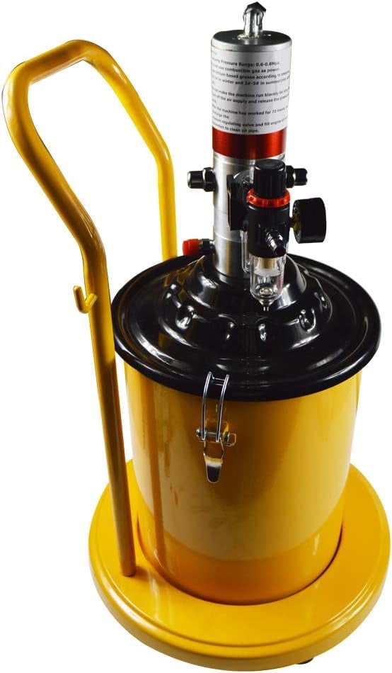 PreAsion 5gal Pneumatic Grease Injector Compressed Pump High Pressure Delivery Fill