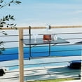 thumbnail image 4 of Costway Balcony Railing Table with Adjustable Hooks Hanging Folding Deck Table Plant Stand, 4 of 10