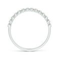 thumbnail image 2 of ANGARA Lab Grown Diamond Half Eternity Wedding Ring for Women in 14K White Gold (Size-1.5mm| Color-F-G| Clarity-VS) | April Birthstone, Anniversary, Jewelry Gift for Women | Lab-Grown Diamond Ring, 2 of 4