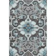 thumbnail image 2 of Addison Rugs Mayfield Premium Machine Washable Traditional Global Teal Rectangle Rug, 2'6" x 3'10", 2 of 7