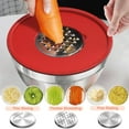 thumbnail image 5 of Mixing Bowls with Airtight Lids, AOKIWO 8 PCS Stainless Steel Bowls Set with 3 Grater Attachments, Metal Nesting Bowls with Non-Slip Bottoms, Size 5, 4, 3.5, 2, 1.5 QT for Cooking, Baking, Colorful, 5 of 5