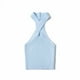 thumbnail image 3 of Txlixc Chaleco de estilo simple ajustado para mujer, tops cortos sin mangas con cuello halter Txlixc Sexy, 3 of 6