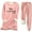 A-Pink, variant on Women's Plus Size Sweat Suit Set Thickened Insulation Round Neck Top and Pocket Pants