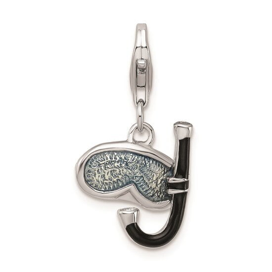 Silver Yellow Plated Scroll Charm 46mm