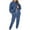 Blue, variant on BLTIBY Women 2 Piece Outfits Sweatsuit Crop Sweatshirt SweatPants Drawstring Lounge Matching Sweat Set 2025 Winter Trendy Clothes Pink XL