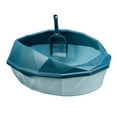 thumbnail image 5 of Bvdfgk Open Top Cat Litter Tray Cat Sand Box Cats Litter Pan for Indoor Cats Kitten Blue, 5 of 9