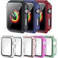 thumbnail image 1 of 8 Pack Screen Protector Case Compatible with Apple Watch 40mm Series 6/5/4/SE, Full Hard PC Ultra-Thin Scratch Resistant Bumper HD Protective Watch Cover for Women Men iWatch Accessories, 1 of 5