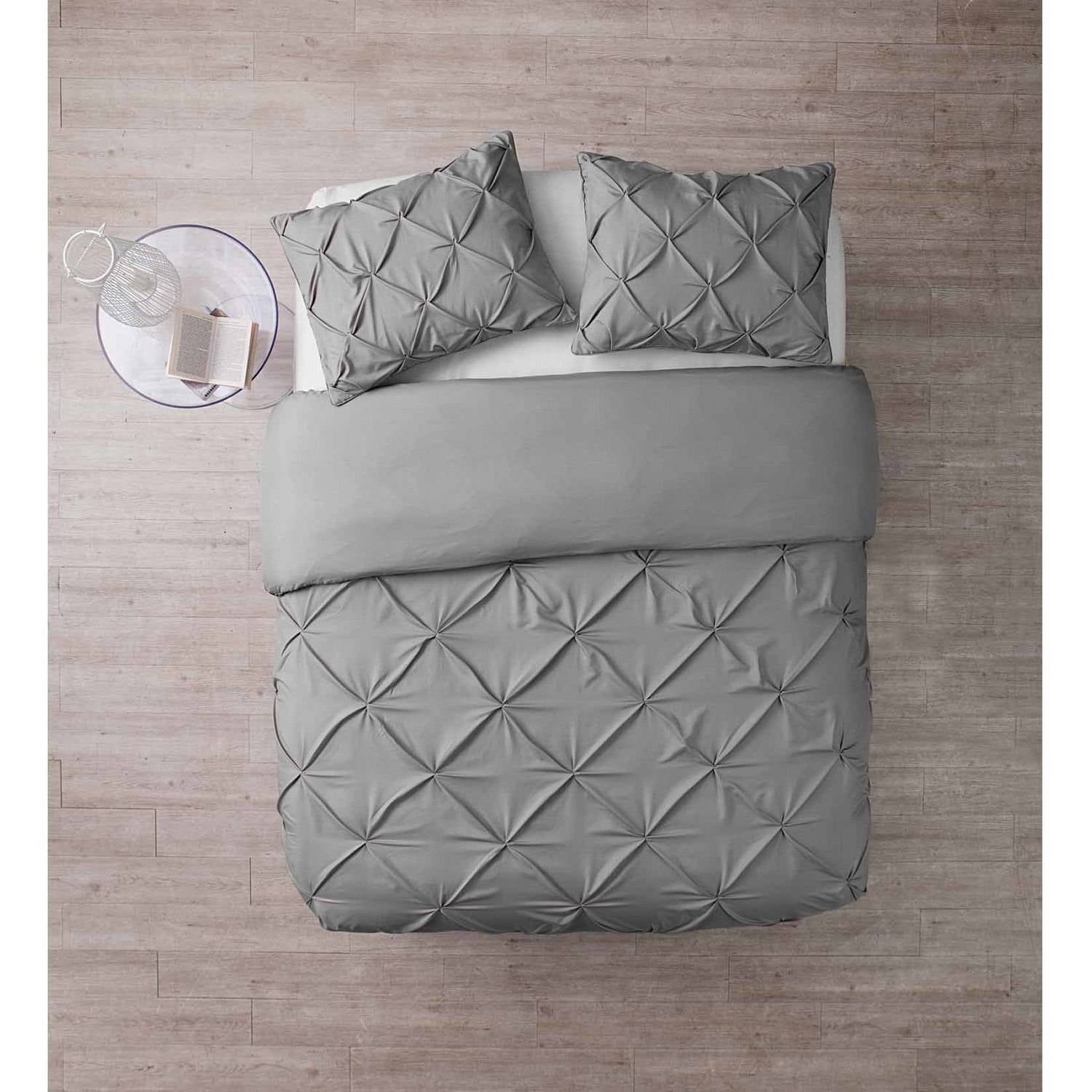 Vcny Home Carmen 3 Piece Pintuck Textured Bedding Duvet Cover Set Vcny Home Carmen 3 Piece Pintuck Textured Bedding Duvet Cover Set With Shams Multiple Colors Available Com