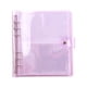 thumbnail image 1 of Ounissouiy Álbum de fotos transparente Visible reutilizable portafotos para niños Rectangular portátil coleccionar libro extraíble Artesanía Violeta 3 pulgadas, 1 of 6