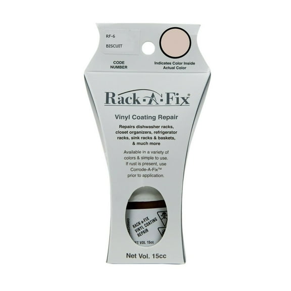 Rack-A-Fix Touch Up Vinyl Coating Repair for Dishwasher Racks & More, Biscuit, RF-6