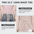 thumbnail image 6 of Pink Cartoon Unicorn Rainbow Star Butterfly Apron-Garden Aprons for Women with Pockets-Cotton Linen Waterproof Kitchen Cooking Gardening Aprons Adjustable for Kitchen,Cooking,BBQ and Salon 33x27 Inch, 6 of 7