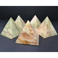 thumbnail image 2 of Green Onyx Crystal Pyramid, 2" Crystal (Natural Onyx Pyramid, Healing Crystal), 2 of 5