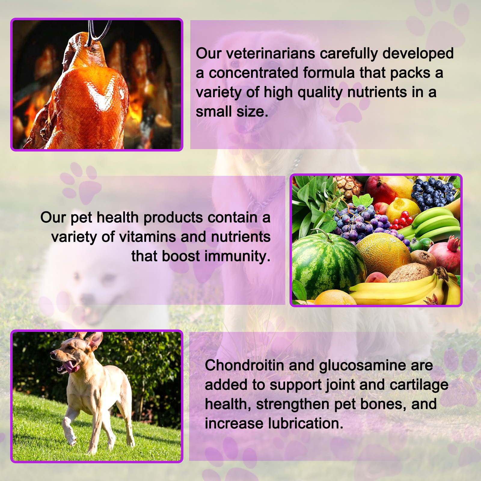 Oimmal 15-in-1 Multivitamin Chewable Tablets for Dogs, Glucosamine and Fish Oil (EPA 18% & DHA 12%) Support for Joint & Heart Health, Aiding Digestion, Immune System Support 180P*2
