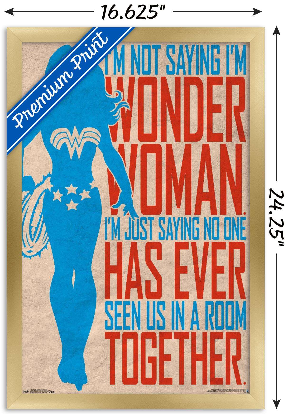 DC Comics - Wonder Woman - Secret Identity Wall Poster, 14.725" x 22.375", Framed