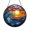 Acrylic 3.5 Inch, variant on Ocean Wave and Cloud Glass Suncatcher – Decorative Window Art