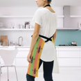 thumbnail image 4 of JSTEL Bee Rainbow Stripes Apron with 2 Pockets for Women Men Adjustable Garden Bib, 4 of 5