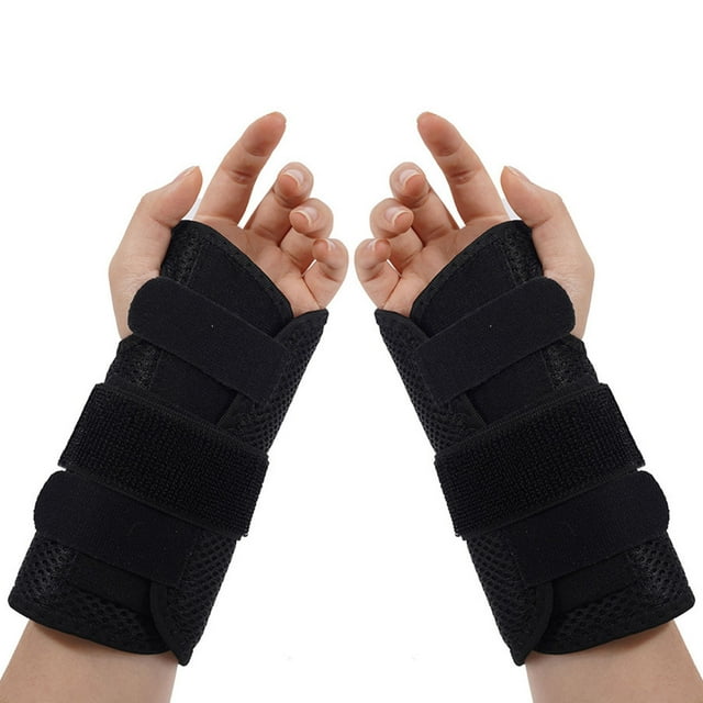 1 par de muñequeras para el túnel carpiano, soporte para artritis, tendinitis, esguince, férula de mano, soporte transpirable para lesiones y ejercicio.