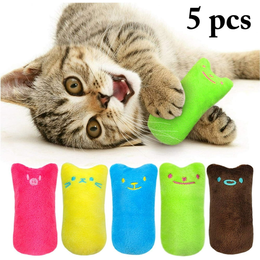 Legendog 5Pcs Cat Chew Toy Bite Resistant Catnip Toys for Cats,Catnip