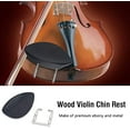 thumbnail image 4 of 4/4 Full Size Violin Accessories Kit Bridge, Tailpiece, Tuning Pegs, Tunners, Endpin, Tailgut, String and Chin Rest 1 Set Violin Parts & Accessories Ebony, 4 of 7