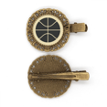 thumbnail image 1 of Basketball Sport Simple Geometry Pattern Hairpin Headdress Brooch Hair Clip Barrette, 1 of 3