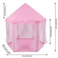 thumbnail image 4 of Hexagon Playhouse Castle Tent Children Princess Castle Tent Fairy Play Tents for Kids Indoor or Outdoor Games, 4 of 7