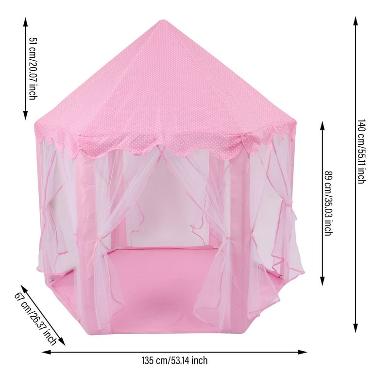 Play Tent Dream Castle Hexagon Princess Tent Children Pretend Play