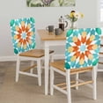 thumbnail image 5 of Country Dining Chair Back Cover Only, Vintage Modern Bohemian Ethnic Art Set of 4 Chair Back Covers, Removable Washable for Dining Room, Banquet & Holiday Decoration, 5 of 9