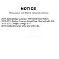 thumbnail image 2 of CMX Front Rear Disc Brake Rotors Kit for Car Dodge Durango K8-101211, 2 of 2