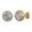 Gold, variant on YYKihy 925 Silver Gold Rose Gold Stud Earrings for Women Fashion Jewelry