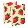 thumbnail image 2 of Many Strawberries Ring Binder Notebook Journey Note Diary College Ruled Spiral Notebook Study Loose Leaf Paper A5 60 Pages, 2 of 8