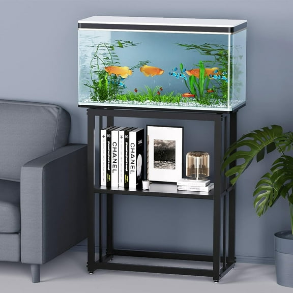 Fish Tank Stand Metal Aquarium Stand 20 Gallon Aquarium Turtle Tank 24.8" x 9.25" x 30.1"
