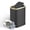 Black, variant on KSSKSS 2.1 Gallon/8L Stainless Steel Bathroom Trash Can with Swing Lid, Silent Garbage Can for Bathroom, Bedroom, Office,Living-Room (Titanium Silver)
