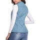 thumbnail image 5 of Chaleco de mujer con cuello alto Chalecos Chaleco acolchado Chaqueta ligera sin mangas con bolsillos con cremallera (L), 5 of 5