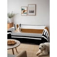thumbnail image 6 of Modern Brown Black Couch Cover for Dogs, Boho Contemporary Geometric Striped Washable Sofa Covers Slipcover for Pets Dogs Futon Cover, Couch Recliner Covers, Oversized Chair Slipcover 71"x91", 6 of 9