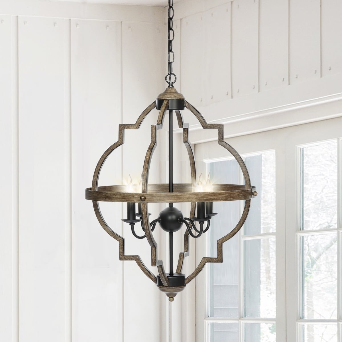 Industrial Chandelier Hanging Ceiling Light Fixture Oil Rubbed Bronze ...