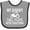 Heather and Black, variant on Inktastic Farmer My Daddy Still Plays with Tractors Boys or Girls Baby Bib