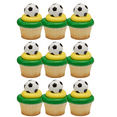 thumbnail image 3 of Sprinkle Deco 24pack 3D Soccer Cupcake / Desert / Food Decoration Topper Rings, 3 of 4