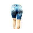 thumbnail image 2 of Jack David 1826 Jeans Women's Plus Size Cuff Rolled Bermuda Shorts Curvy Denim, 2 of 2