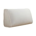 thumbnail image 1 of Large Triangular Headboard Pillow Large Bed Backrest Support Pad With Detachable Neck Pillow Soft And Water Pillowcase with Zipper Satin Pillowcase for Hair And Skin Pillows Sheets Pillowcase Twin, 1 of 3